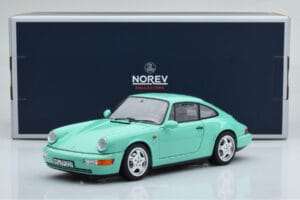 Porsche 911 964 Carrera 2 ミントグリーン Norev 1:18 187327 メタル - 画像 8/8