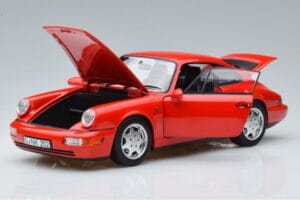 Porsche 911 964 Carrera 2 レッド Norev 1:18 187320 メタル - 画像 2/7