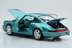 Porsche 911 964 Carrera 2 ウィンブルドングリーン Norev 1:18 187329 メタル - 画像 3/8