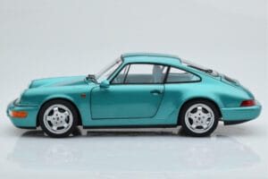 Porsche 911 964 Carrera 2 ウィンブルドングリーン Norev 1:18 187329 メタル - 画像 5/8