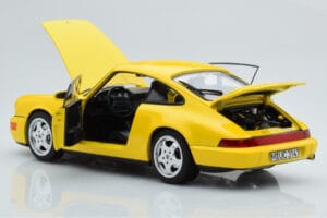 Porsche 911 964 Carrera 2 イエロー Norev 1:18 187328 メタル - 画像 3/8