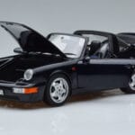 Porsche 911 964 Carrera 4 Targa ブルー Norev 1:18 187340 メタル - image 2 of 8
