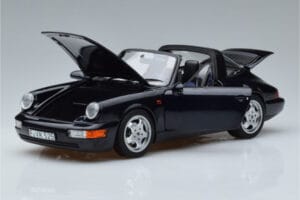 Porsche 911 964 Carrera 4 Targa ブルー Norev 1:18 187340 メタル - 画像 2/8