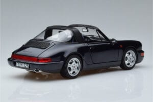 Porsche 911 964 Carrera 4 Targa ブルー Norev 1:18 187340 メタル - 画像 3/8