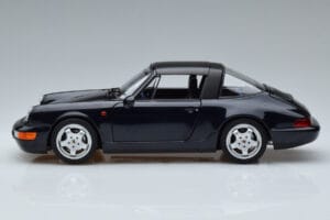 Porsche 911 964 Carrera 4 Targa ブルー Norev 1:18 187340 メタル - 画像 4/8