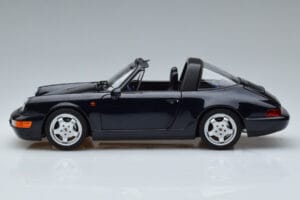 Porsche 911 964 Carrera 4 Targa ブルー Norev 1:18 187340 メタル - 画像 5/8