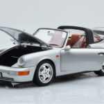 Porsche 911 964 Carrera 4 Targa ポーラーシルバー Norev 1:18 - image 2 of 9