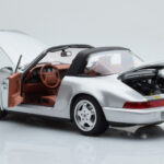 Porsche 911 964 Carrera 4 Targa ポーラーシルバー Norev 1:18 - image 3 of 9
