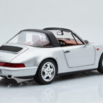 Porsche 911 964 Carrera 4 Targa ポーラーシルバー Norev 1:18 - image 5 of 9