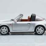 Porsche 911 964 Carrera 4 Targa ポーラーシルバー Norev 1:18 - image 6 of 9