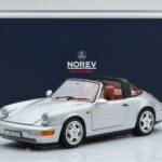Porsche 911 964 Carrera 4 Targa ポーラーシルバー Norev 1:18 - image 9 of 9
