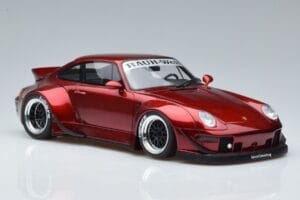 Porsche 911 964 RWB Duck Tail Candy Apple GT Spirit 1:18 GT759 レジン - 画像 4/6
