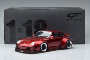 Porsche 911 964 RWB Duck Tail Candy Apple GT Spirit 1:18 GT759 レジン - 画像 6/6