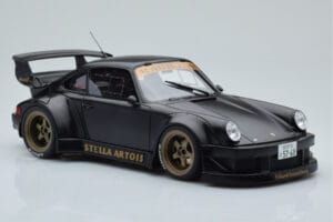 Porsche 911 964 RWB Stella Artois ブラック GT Spirit 1:18 GT421 レジン - 画像 4/6