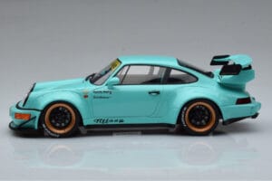 Porsche 911 964 RWB ティファニーブルー GT Spirit 1:18 GT875 レジン - 画像 3/6