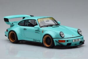 Porsche 911 964 RWB ティファニーブルー GT Spirit 1:18 GT875 レジン - 画像 4/6