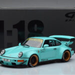Porsche 911 964 RWB ティファニーブルー GT Spirit 1:18 - image 6 of 6