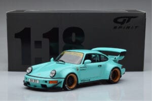 Porsche 911 964 RWB ティファニーブルー GT Spirit 1:18 GT875 レジン - 画像 6/6