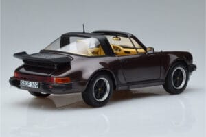 Porsche 911 964 Turbo Targa ブラウン Norev 1:18 187665 メタル - 画像 3/8