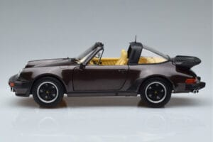 Porsche 911 964 Turbo Targa ブラウン Norev 1:18 187665 メタル - 画像 5/8