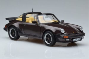 Porsche 911 964 Turbo Targa ブラウン Norev 1:18 187665 メタル - 画像 6/8