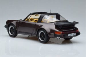 Porsche 911 964 Turbo Targa ブラウン Norev 1:18 187665 メタル - 画像 7/8