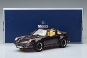 Porsche 911 964 Turbo Targa ブラウン Norev 1:18 187665 メタル - 画像 8/8