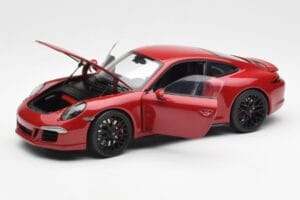 Porsche 911 991 Carrera GTS カーマインレッド Schuco 1:18 450039000 メタル - 画像 2/8