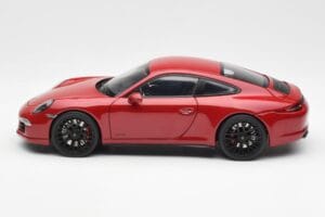 Porsche 911 991 Carrera GTS カーマインレッド Schuco 1:18 450039000 メタル - 画像 4/8