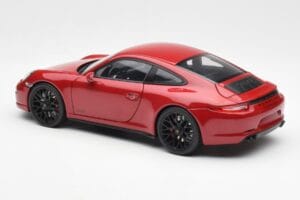 Porsche 911 991 Carrera GTS カーマインレッド Schuco 1:18 450039000 メタル - 画像 7/8