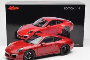 Porsche 911 991 Carrera GTS カーマインレッド Schuco 1:18 450039000 メタル - 画像 8/8
