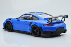 Porsche 911 GT2 RS 991.2 Weissach Package ブルー ブラックマグネシウムホイール Minichamps 1:18 153068316 メタル - 画像 5/6