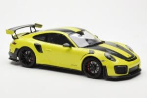Porsche 911 991.2 GT2 RS ライトグリーン ブラックマグネシウムホイール Minichamps 1:18 155068300 メタル - 画像 4/6