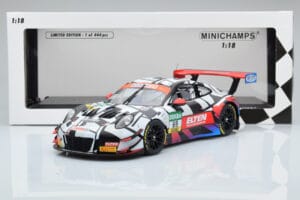 Porsche 911 GT3 R Iron Force by Ring Police #69 J. van Slooten / L. Luhr ADAC GT Masters 2018 Minichamps 1:18 153186969 メタル - 画像 5/5