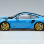 Porsche 911 991.2 GT3 RS Weissach Package マイアミブルー ゴールドホイール Minichamps 1:18 153068310 メタル - image 3 of 6