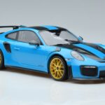 Porsche 911 991.2 GT3 RS Weissach Package マイアミブルー ゴールドホイール Minichamps 1:18 153068310 メタル - image 4 of 6