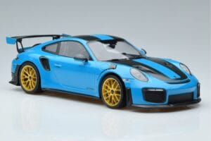Porsche 911 991.2 GT3 RS Weissach Package マイアミブルー ゴールドホイール Minichamps 1:18 153068310 メタル - 画像 4/6