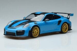 Porsche 911 991.2 GT3 RS Weissach Package マイアミブルー ゴールドホイール Minichamps 1:18 153068310 メタル