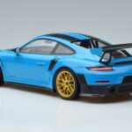 Porsche 911 991.2 GT3 RS Weissach Package マイアミブルー ゴールドホイール Minichamps 1:18 153068310 メタル - image 5 of 6