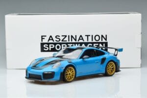 Porsche 911 991.2 GT3 RS Weissach Package マイアミブルー ゴールドホイール Minichamps 1:18 153068310 メタル - 画像 6/6