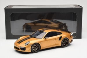 Porsche 911 991.2 Turbo S Exclusive ゴールド GT Spirit 1:18 GT444 レジン - 画像 6/6
