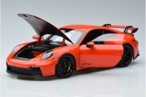 Porsche 911 992 GT3 オレンジ Norev 1:18 187300 メタル - 画像 2/7