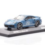 Porsche 911 992 Turbo S Oslo ブルー Minichamps 1:43 - image 2 of 4