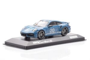 Porsche 911 992 Turbo S Oslo ブルー Minichamps 1:43 WAP0209050N001 メタル - 画像 2/4