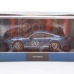 Porsche 911 992 Turbo S Oslo ブルー Minichamps 1:43 - image 4 of 4