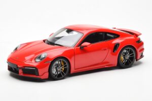 Porsche 911 992 Turbo S Sport Design レッド Minichamps 1:18
