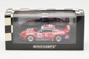 Porsche 911 996 GT3 RSR Gulf #73 Lambert / Lefort / Palttala 1000km Spa 2005 Minichamps 1:43 400056473 メタル - 画像 4/4