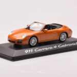 Porsche 911 997 Carrera 4 カブリオレ オレンジ メタリック Minichamps 1:43 - image 2 of 4