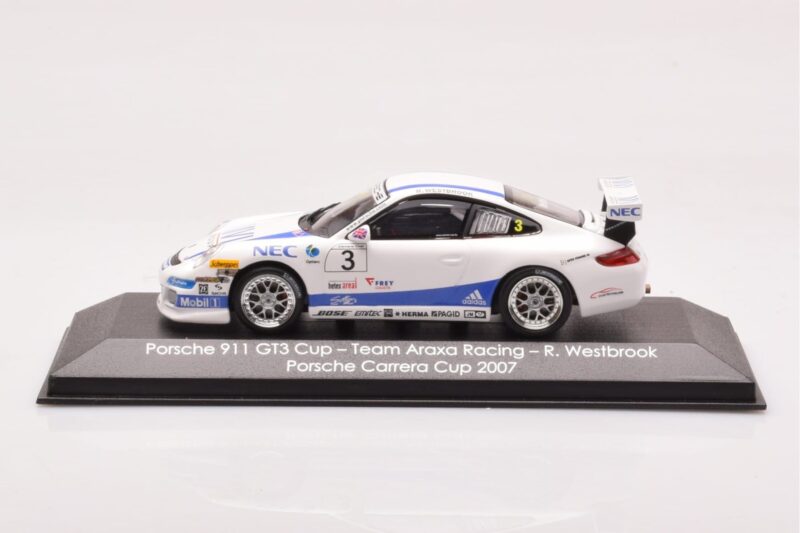 Porsche 911 997 GT3 Cup #3 Team Araxa Racing R. Westbrook Porsche Carrera Cup 2007 Minichamps 1:43 WAP02012318VKK メタル