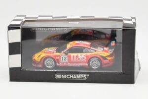 Porsche 911 997 GT3 R ITAS #18 De Lorenzi / Bonetti / Caccia / Bontempelli 24 Hours of Spa 2011 Minichamps 1:43 400118918 メタル - 画像 4/4